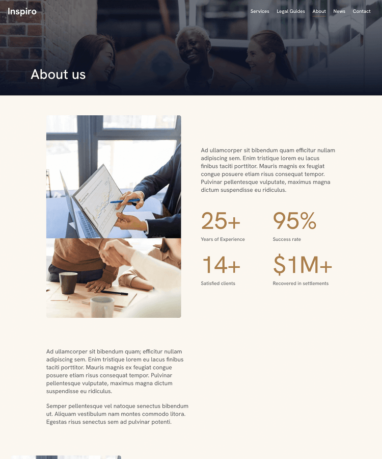 About page