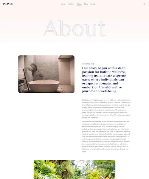 About page
