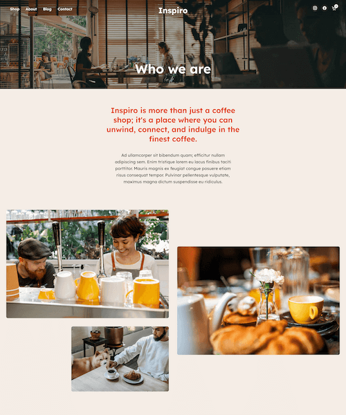 About page