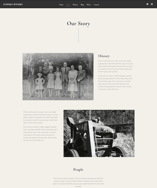 About page