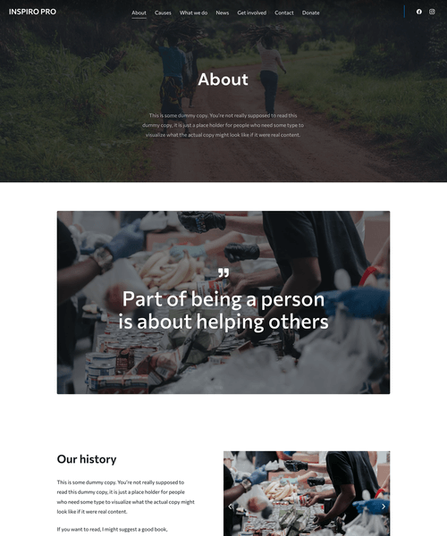 About page