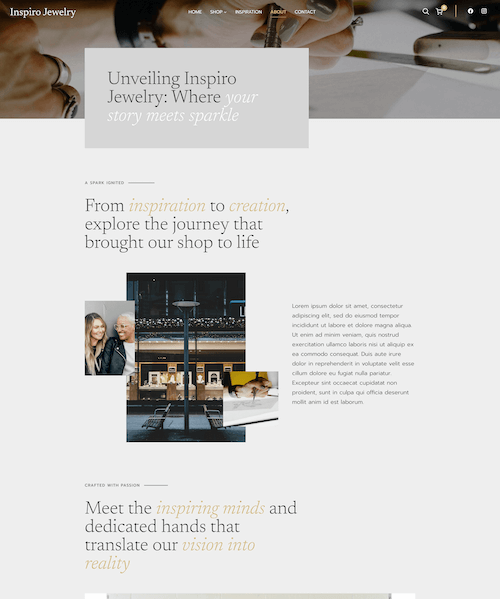 About page