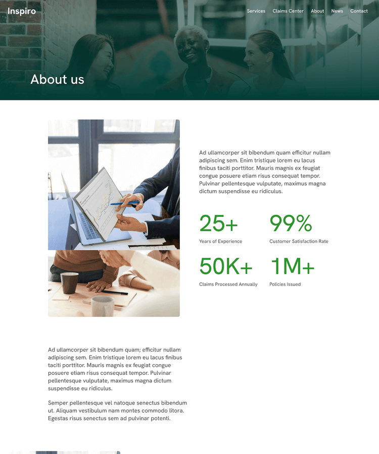 About page