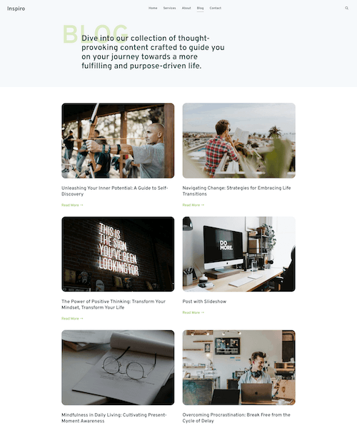 Blog Page