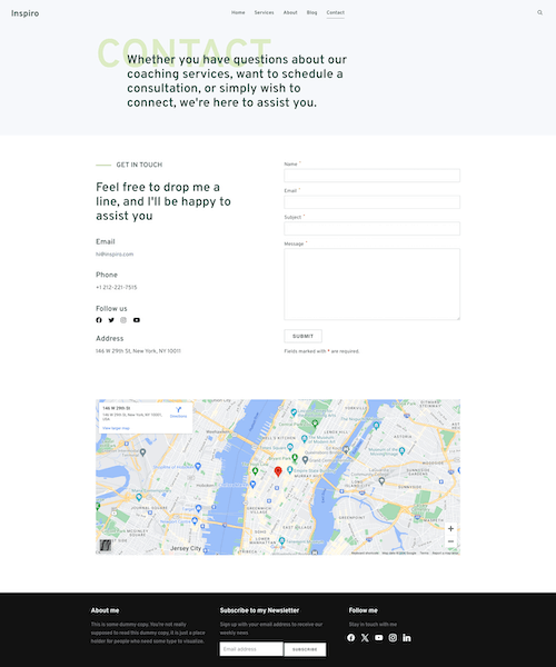Contact Page