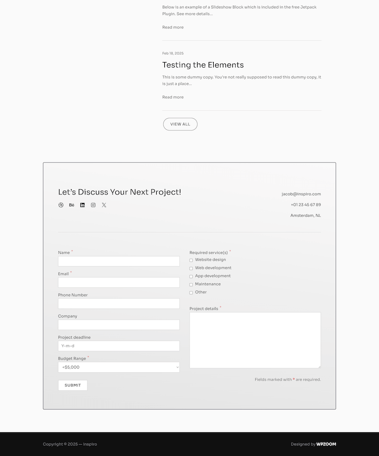 Contact Form
