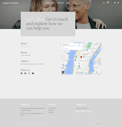 Contact page