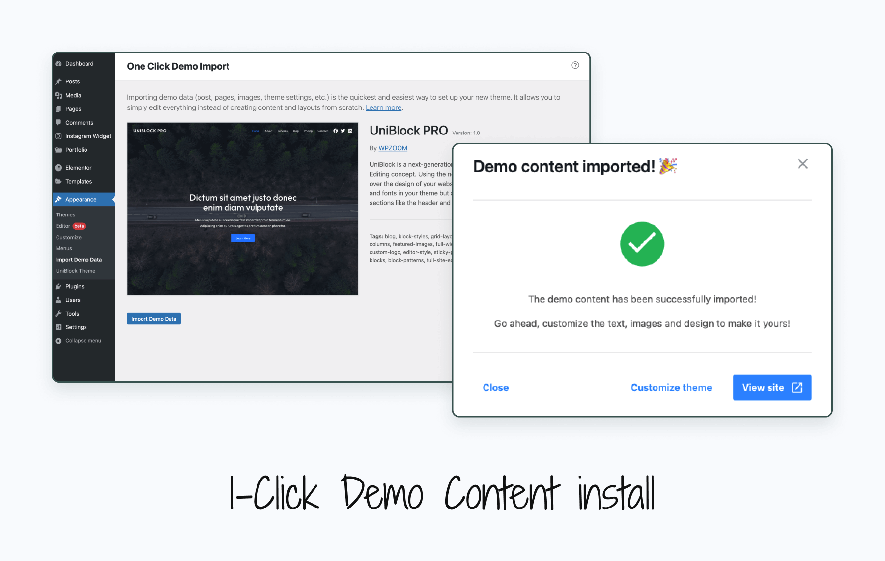 UniBlock PRO demo