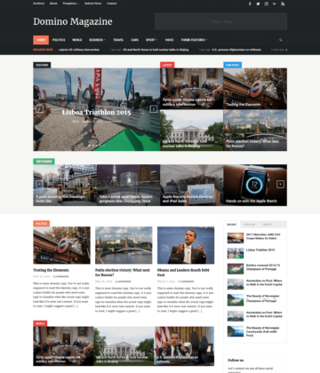 Domino Magazine WordPress Theme