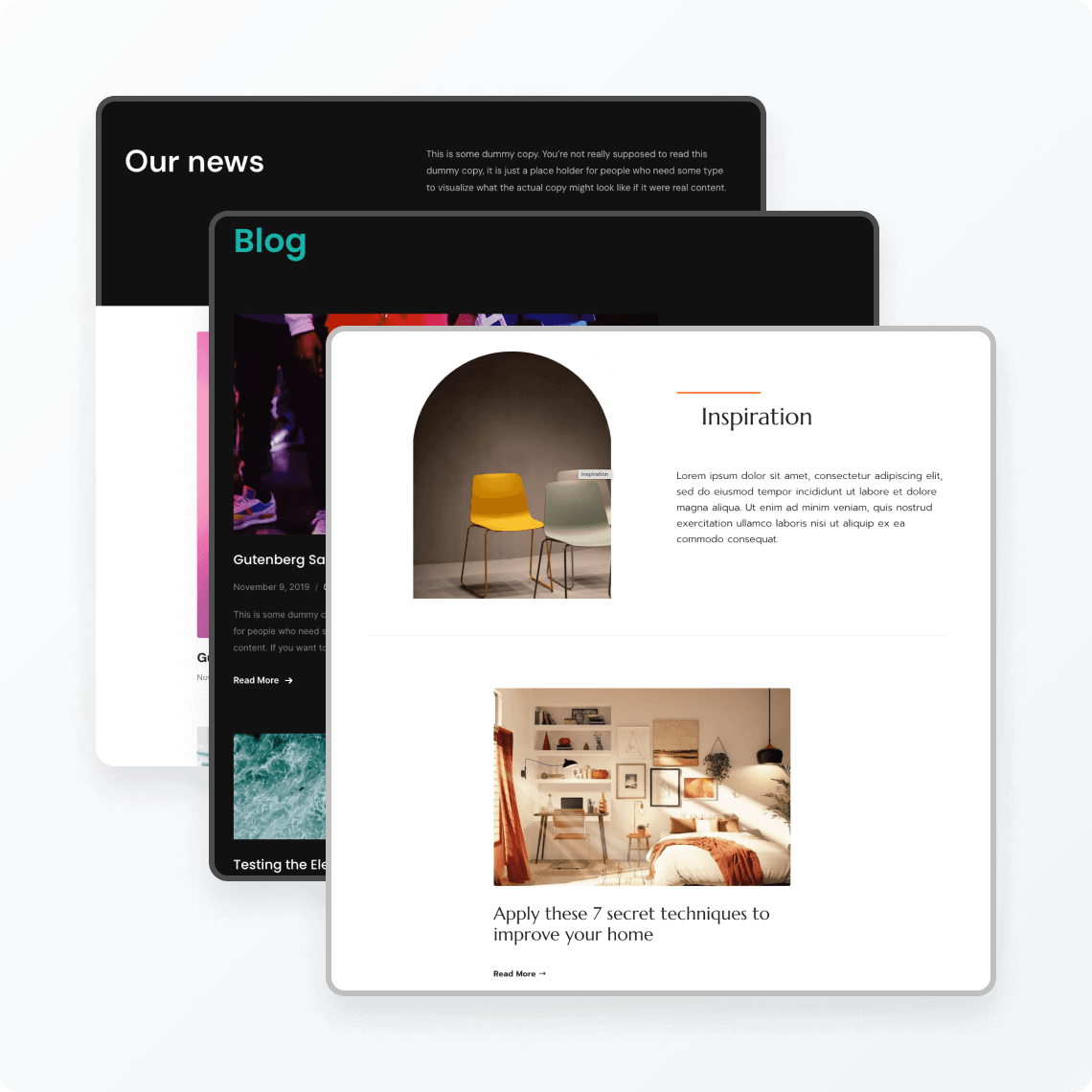 Blog section