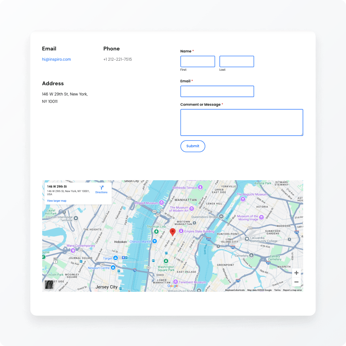 Contact form