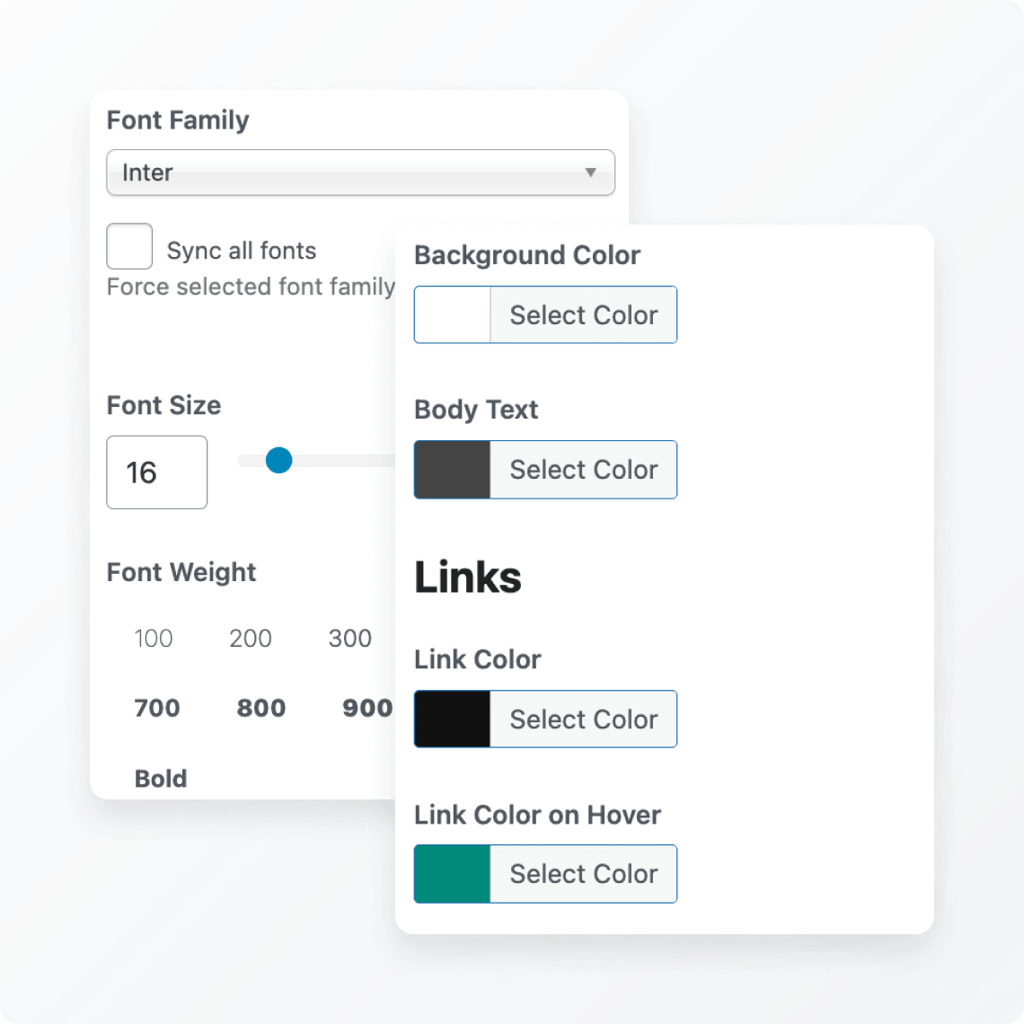 Theme customization