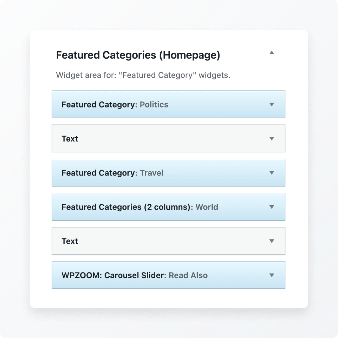 Customizable layouts