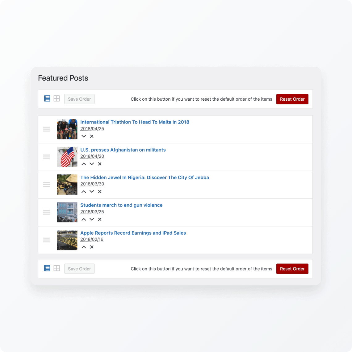 Featured slider