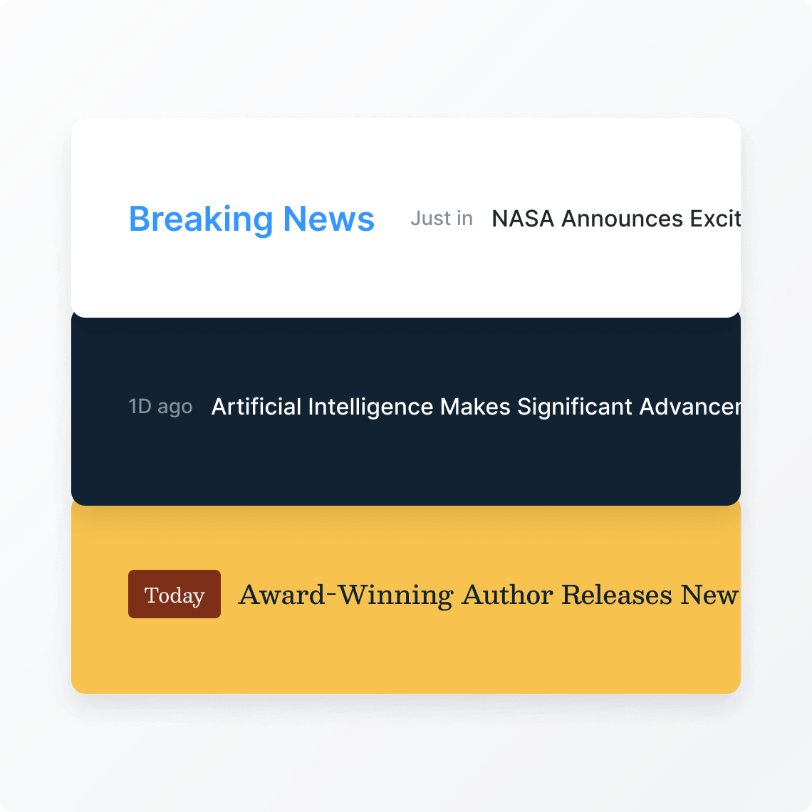 News ticker