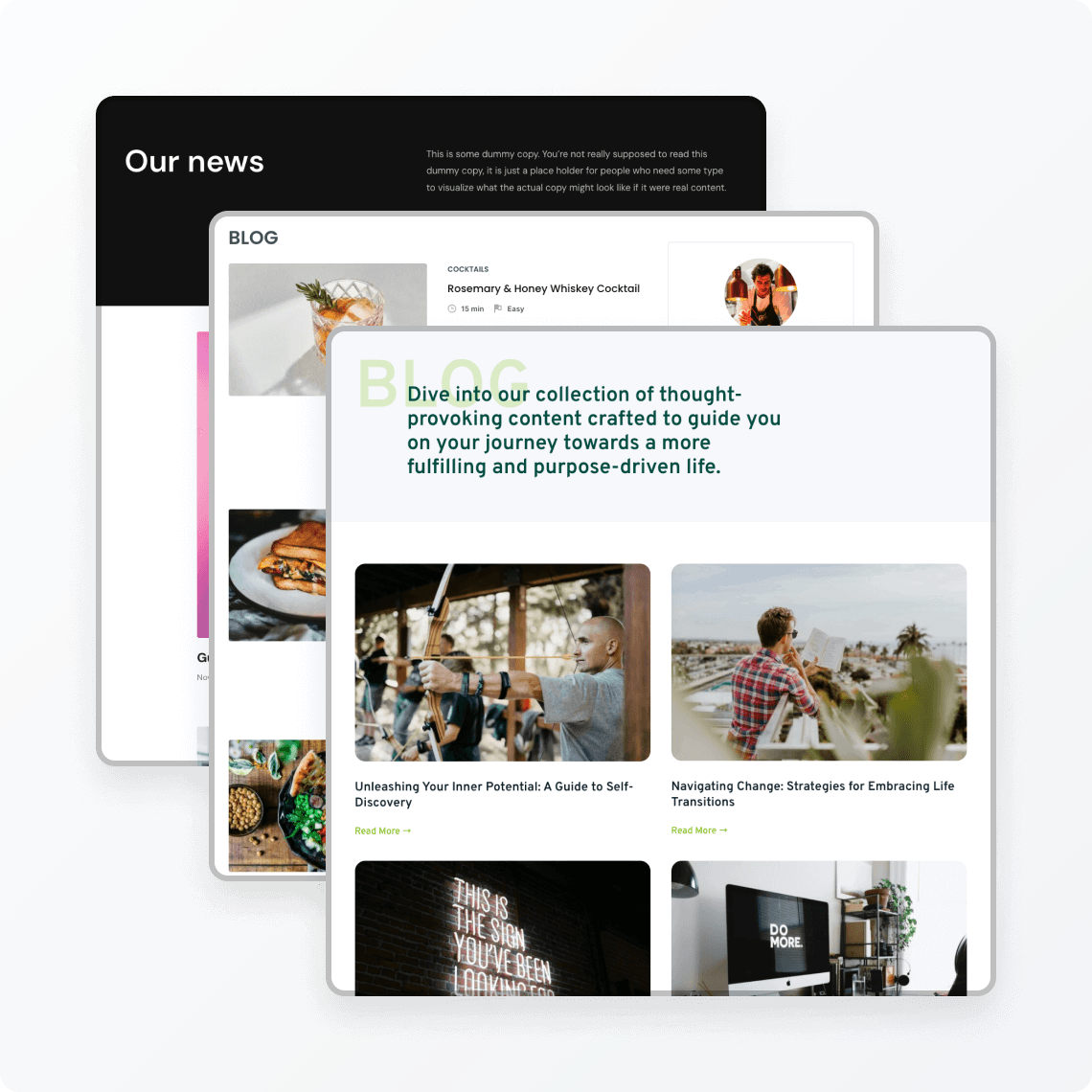 Blog layouts