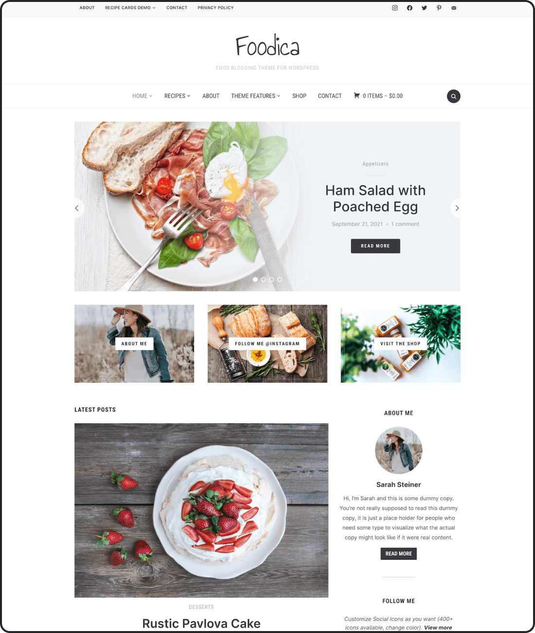 Foodica PRO: best food blog WordPress theme