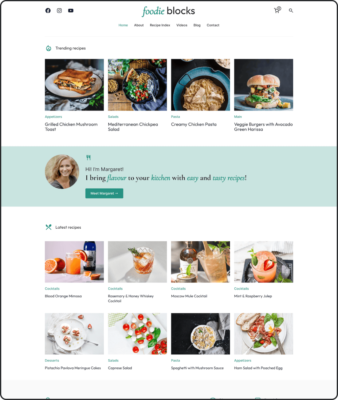 Foodie Blocks theme