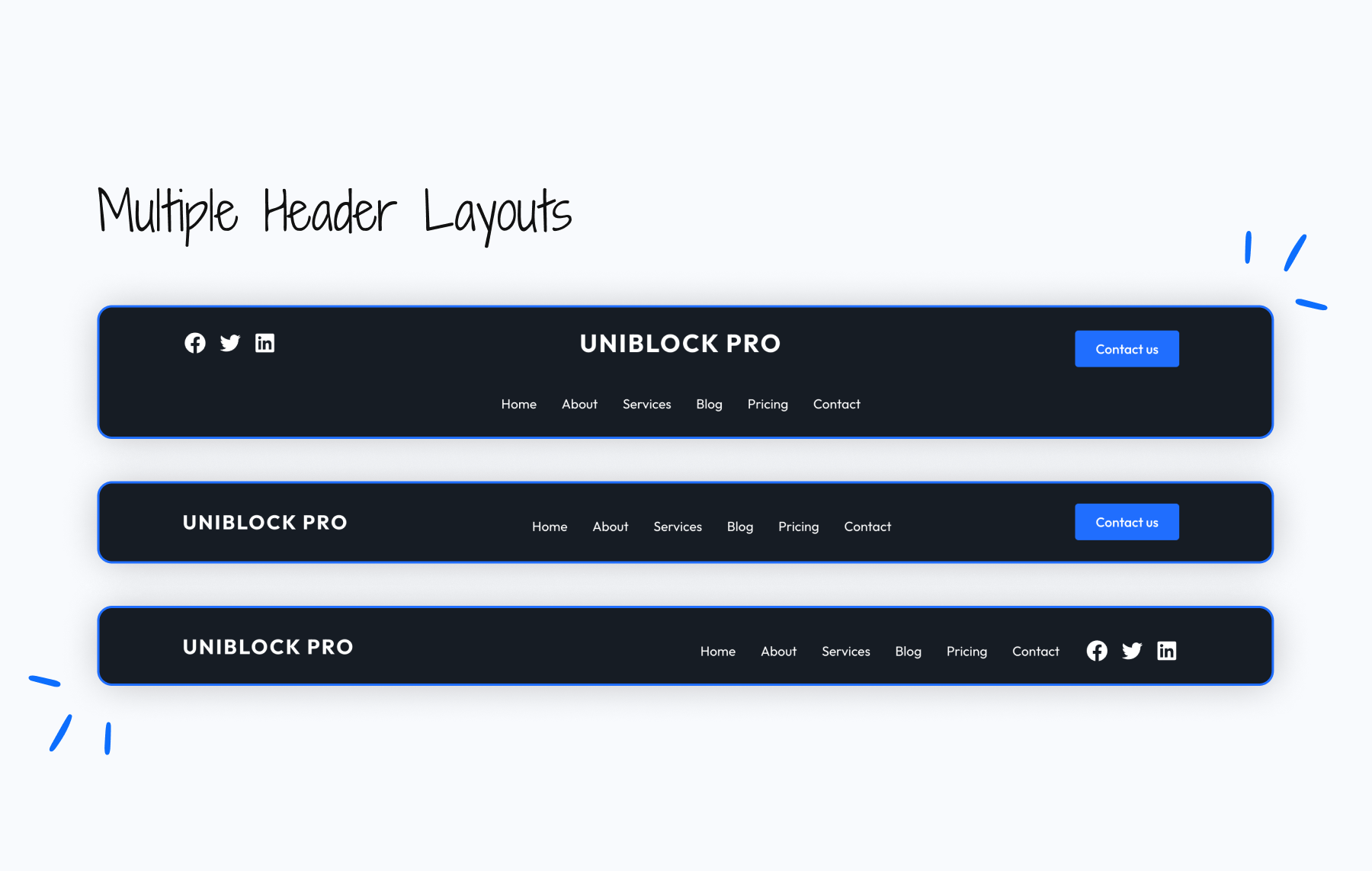 UniBlock PRO header