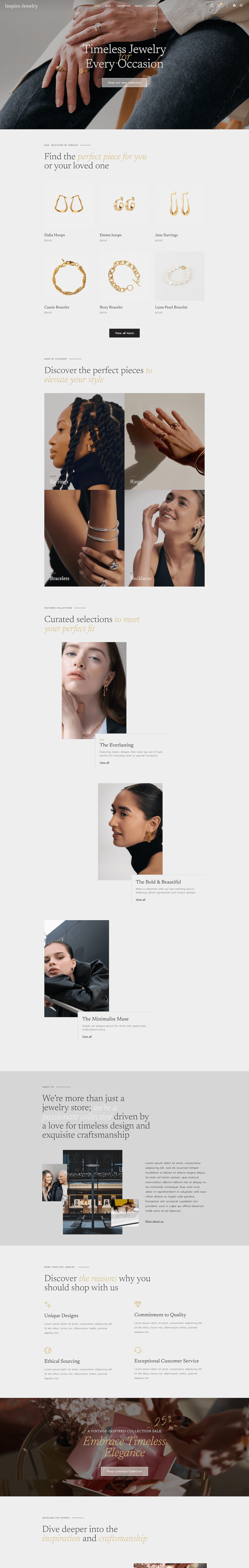 Jewelry shop WordPress theme