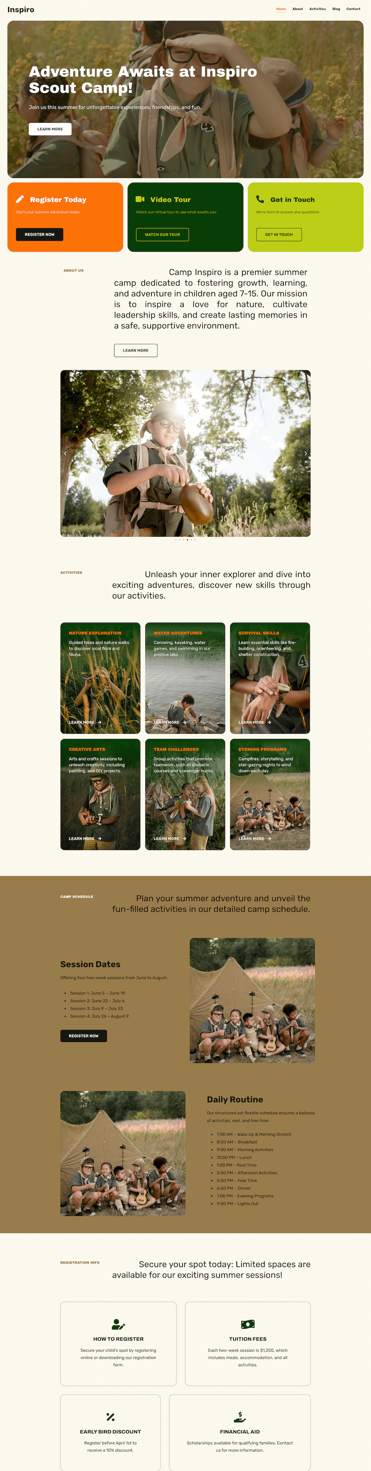 Camp WordPress theme