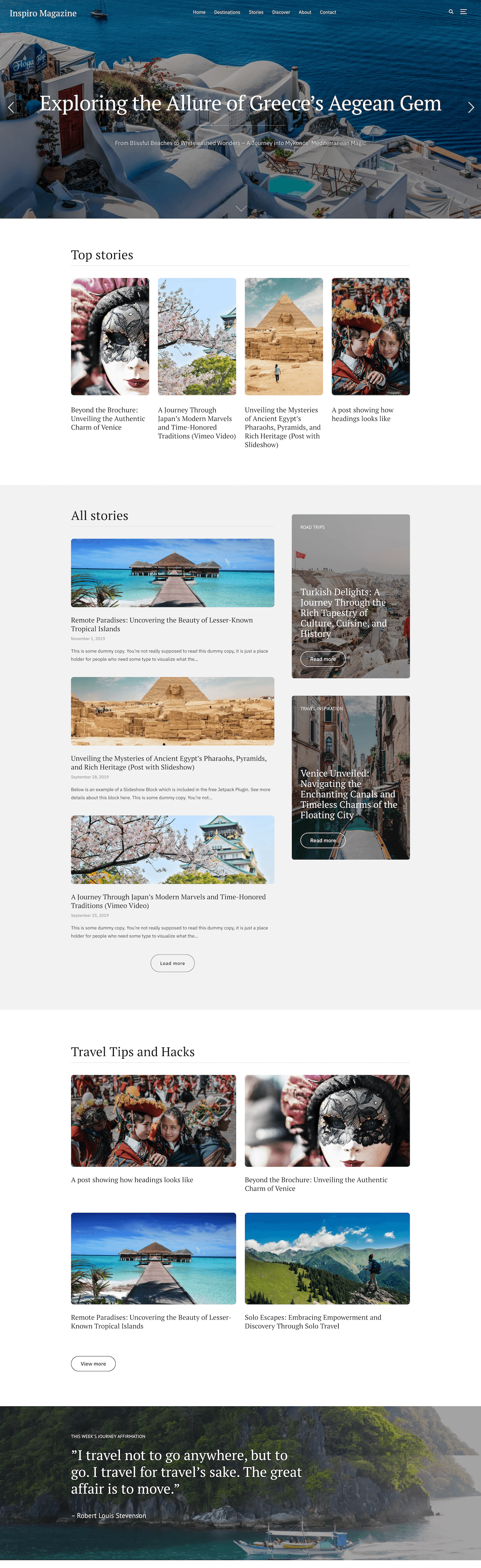 Magazine WordPress theme