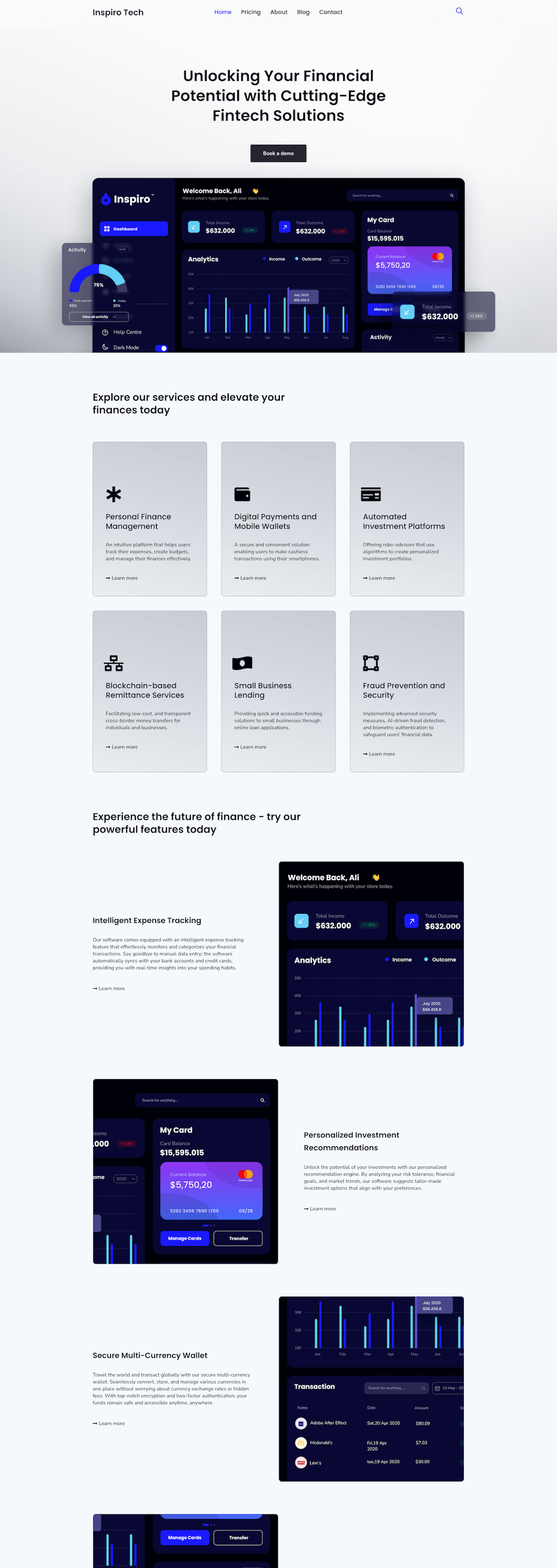 Finance WordPress theme
