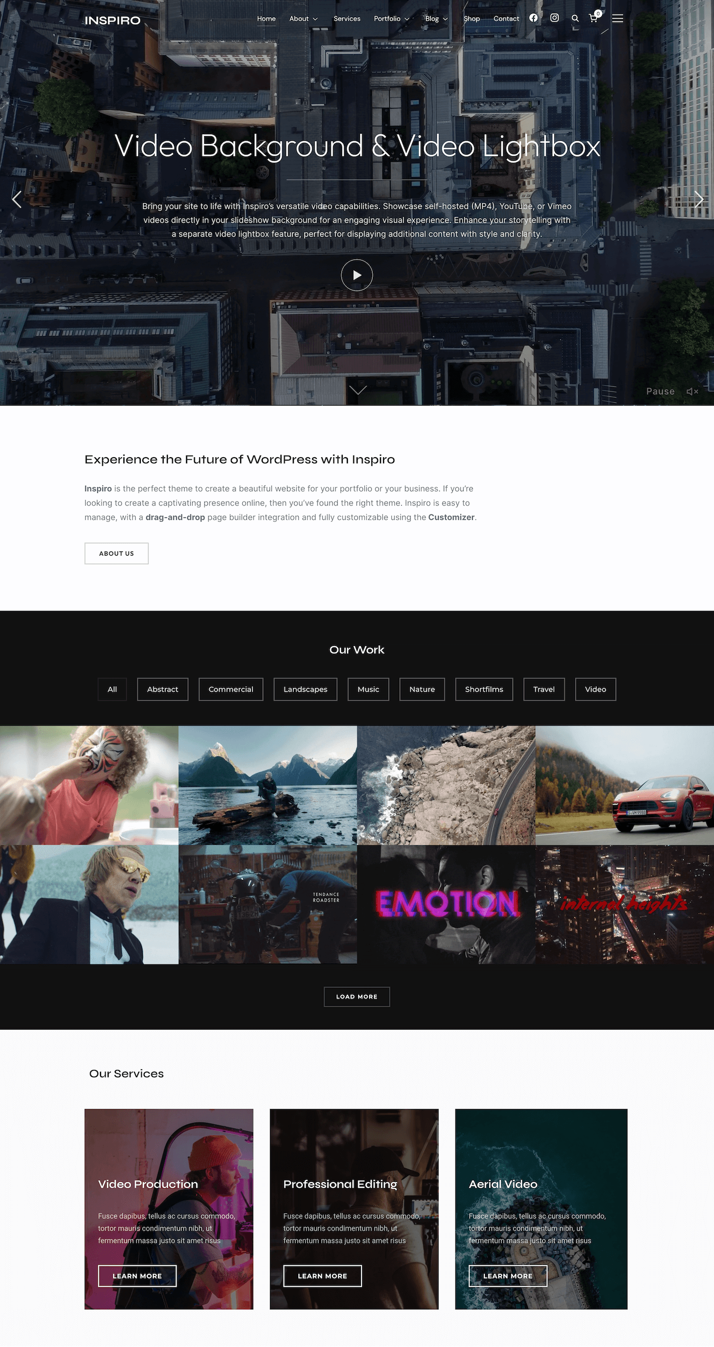 Portfolio WordPress theme
