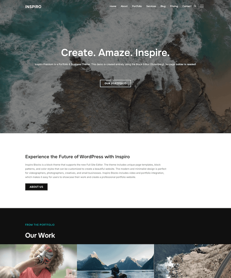 Block WordPress theme