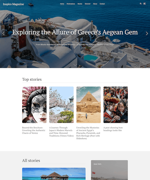 Magazine WordPress theme