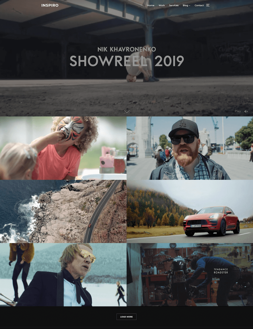 Video production WordPress theme