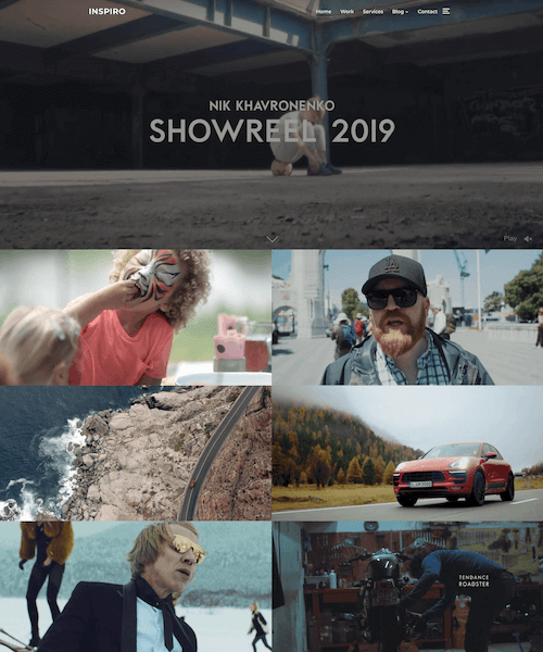 Video production WordPress theme