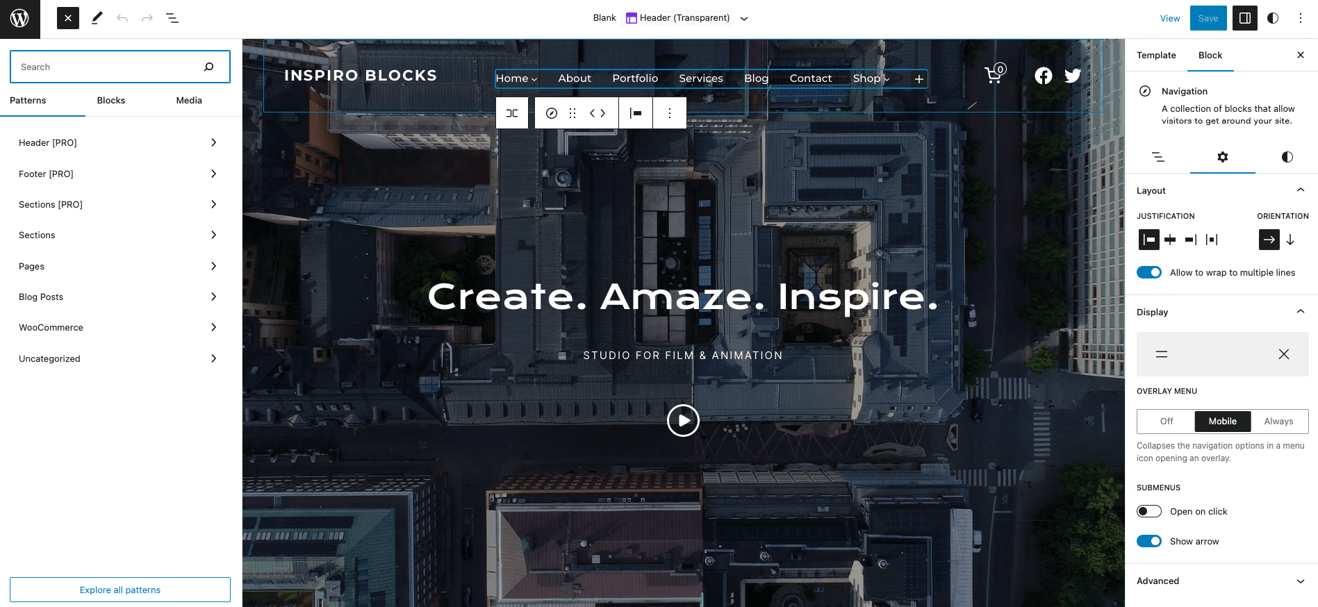 Full Site Editing