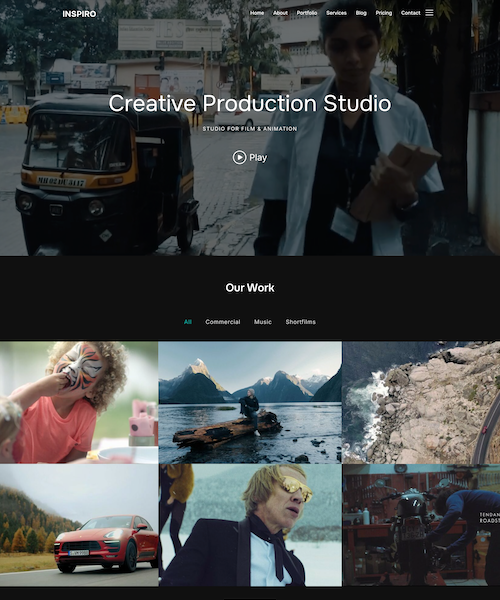 Video Portfolio (Blocks)