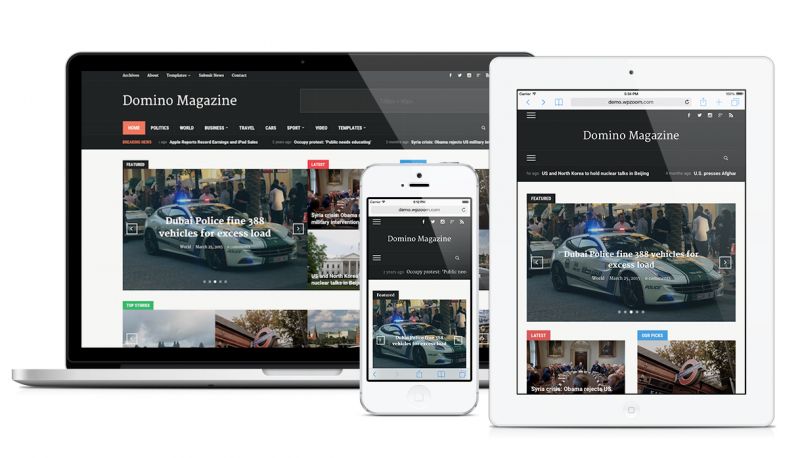 WordPress Magazine Theme with Responsive Layout