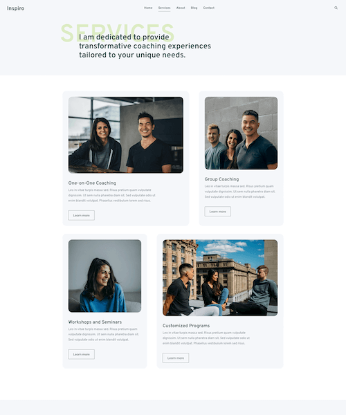 Services Page