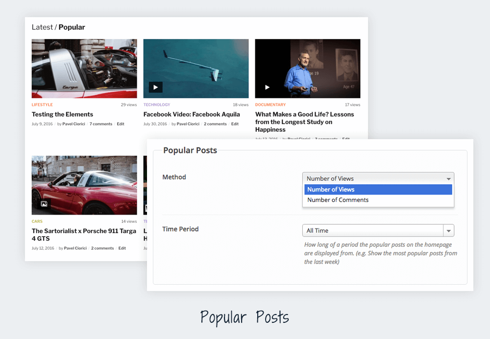 Popular Videos Tab